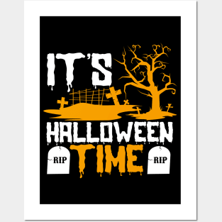 It’s Halloween Time Spooky Graveyard Costume Posters and Art